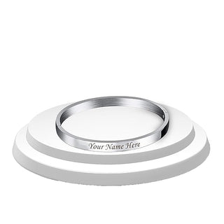 Black Lock Kada Bracelet - Custom Name Engraved