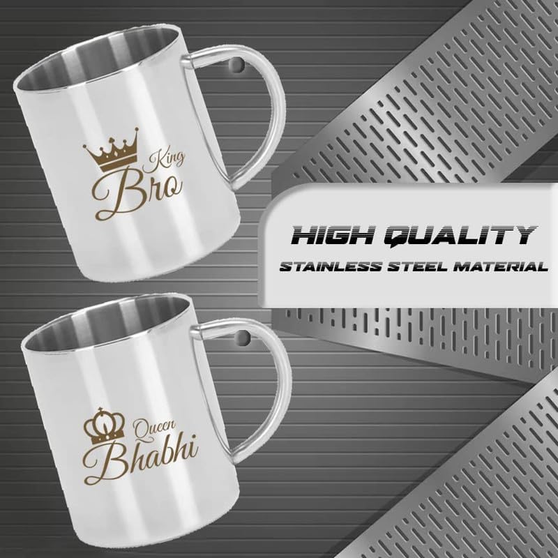 Bro-Bhabhi Mug steel mug