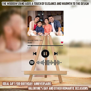 Acrylic Spotify Photo Printed Frame.