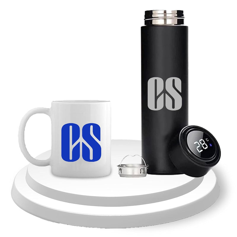 CS Drinkware Set – Engraved Bottle & Coffee Mug