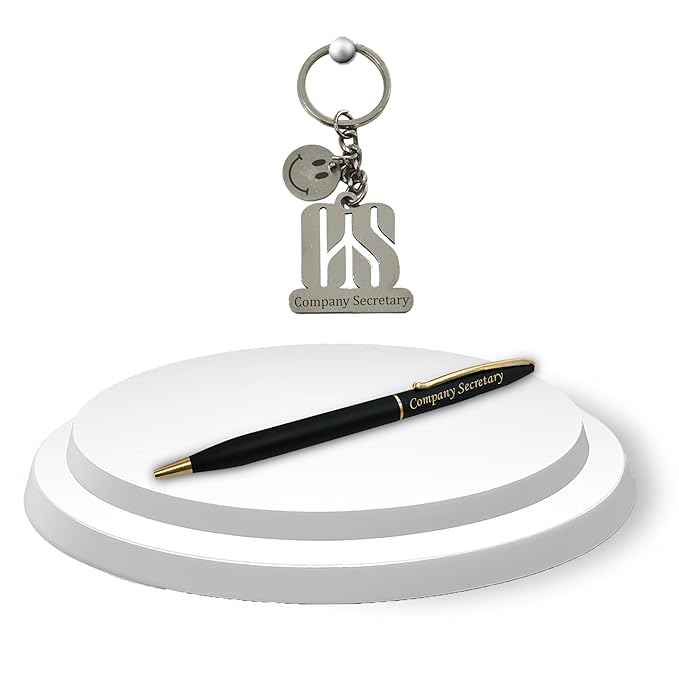 CS Gift Set – Engraved Pen & Smiley Keychain