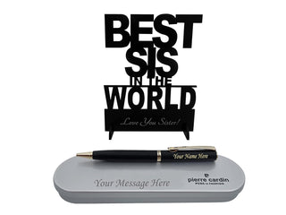Personalized Pen with Best Sis Acrylic Stand
