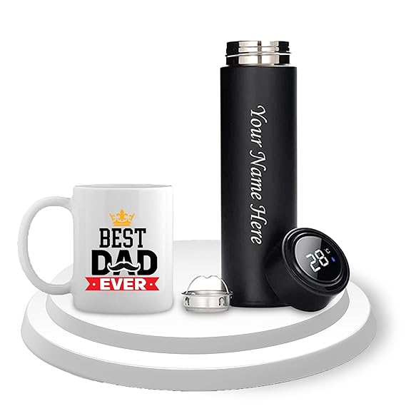 Black Bottle, Coffee Mug Set. Best Gift for Father's Day