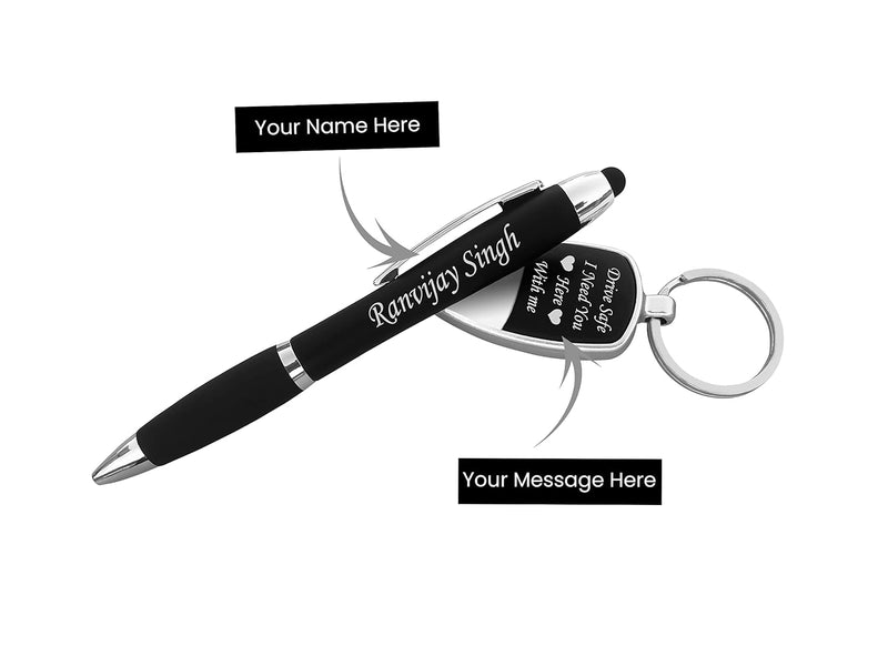 Led Twist Ball Pen & Keychain, Led Light with Customized Name