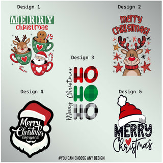 Custom Christmas Gift Set - 3-Compartment Plate & Mug with Name & Cartoon