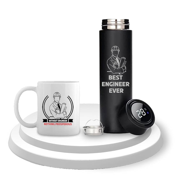 Engineer Combo Gifts – Custom Bottle & Mug with - Best Engineer Ever