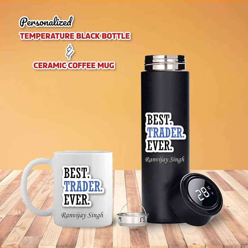 Trader Combo - Bottle & Ceramic Coffee Mug.