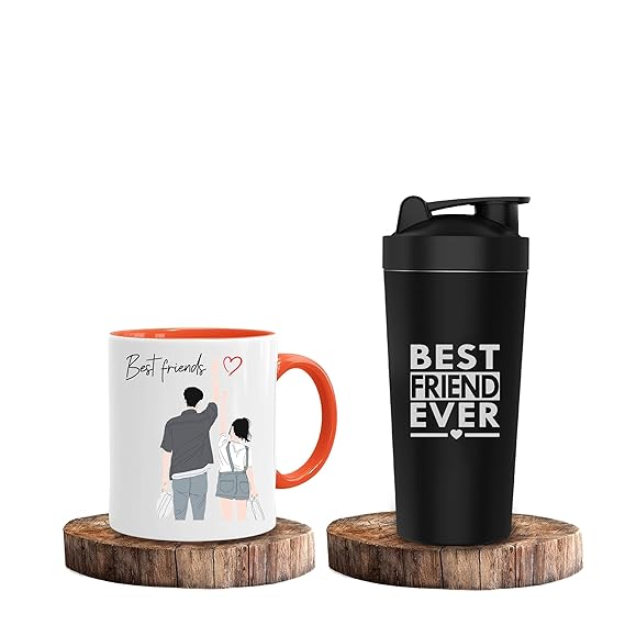 Ceramic Mug, Gym Shaker Set  - Friendship Day Gifts