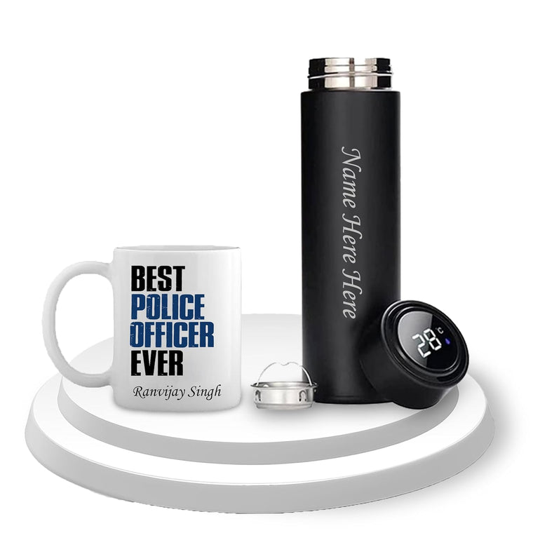 Police Officer Combo-Black Bottle & Mug