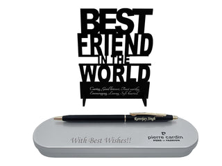Personalized Pen with Best Friend In The World Acrylic Stand