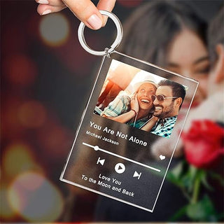 Custom Spotify Keychain with Photo & Scannable QR Code