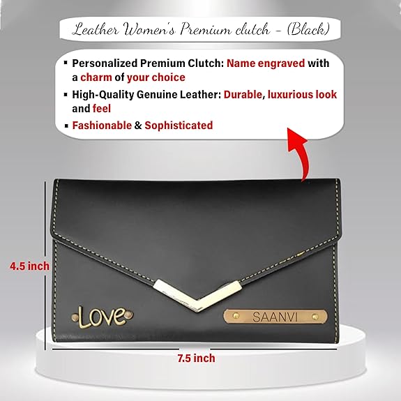 Friendship Day Combo for Her: Adjustable Kada, Clutch & Rose Gold Pendants