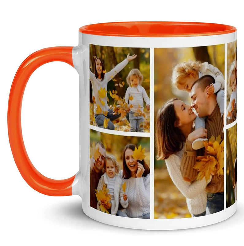 Photo Printed Orange Ceramic Tea/Coffee Mug.