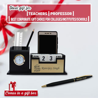 Teacher's Custom Gift Set - Engraved Pen & Penstand.