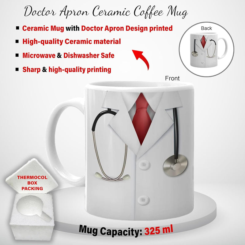 Docto's set of Pen, Pen Stand with Watch, and Coffee Mug