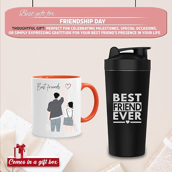 Ceramic Mug, Gym Shaker Set  - Friendship Day Gifts