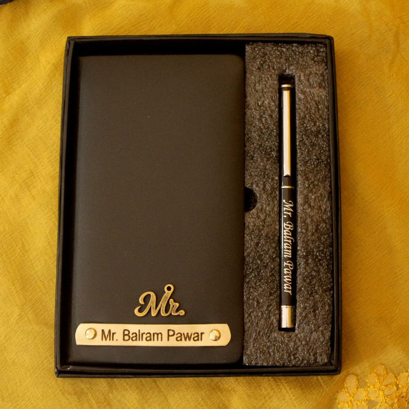 Diary & Pen Combo with Custom Name & Charm.