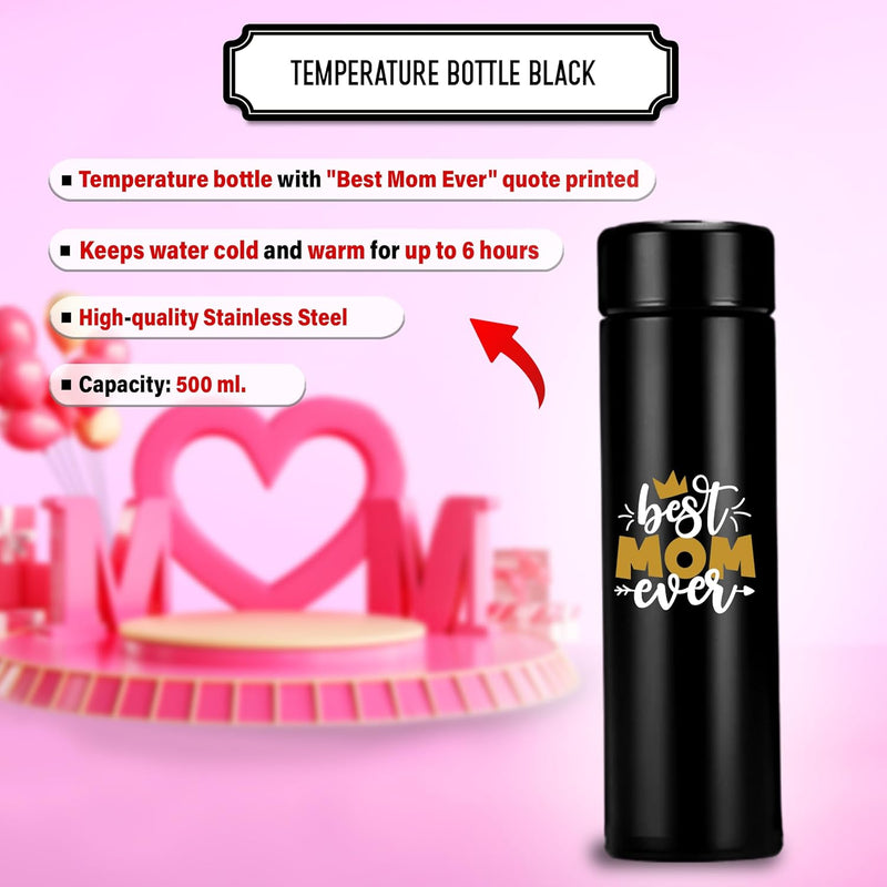 Mother's Day Gift – Black Bottle & Custom Mug.