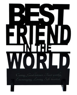 Personalized Pen and Best Friend In The World Acrylic Stand