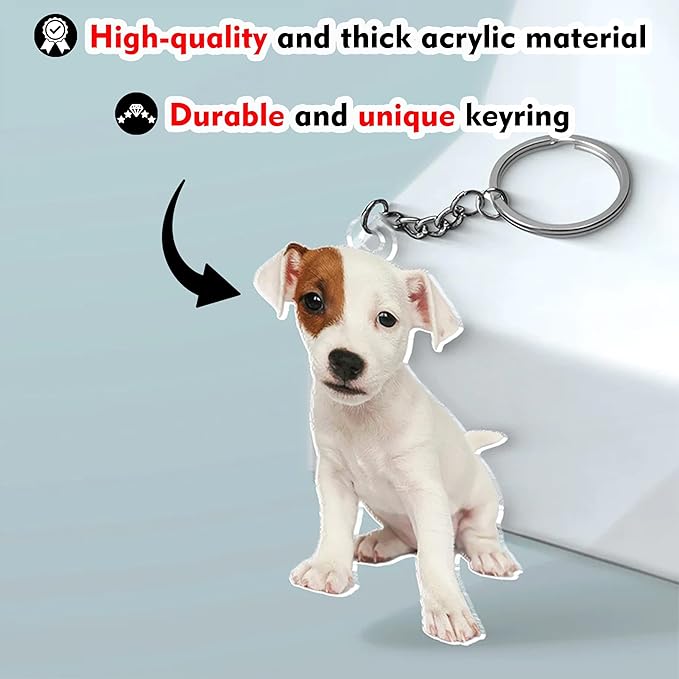 Acrylic Pet Keychain with Your Pet's Image