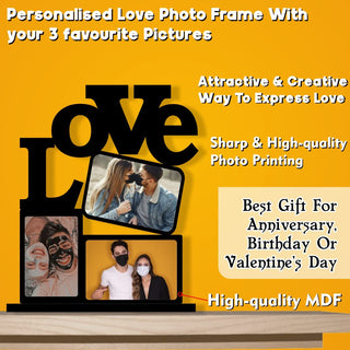 Personalized Gift combo of Love Photo frame