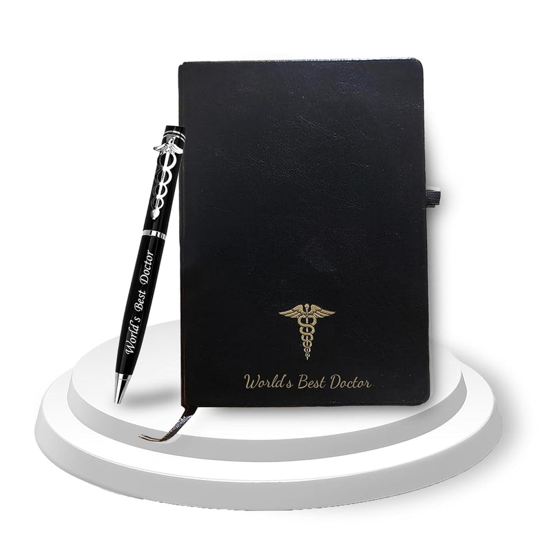 Doctor's Gift Combo- Premium Doctor Pen and Faux Leather Diary