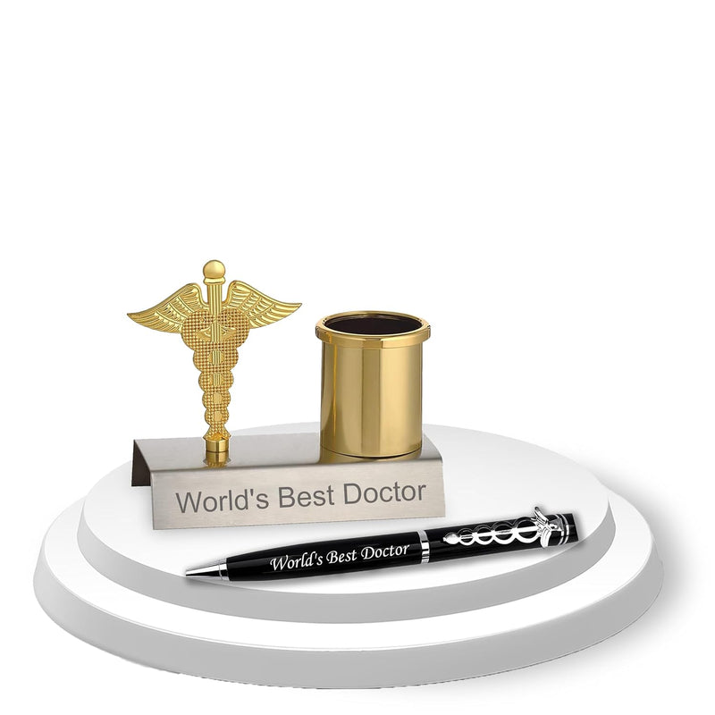 Doctor's Gift Set: Medical Symbol Pen with Pen Stand Set.