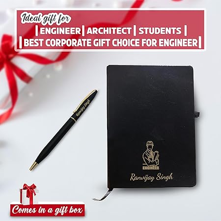 Engineer Gift Set-Engineer Pen & Diary with Engineer's Name