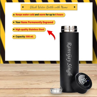 Police Officer Combo-Black Bottle & Mug With Name.