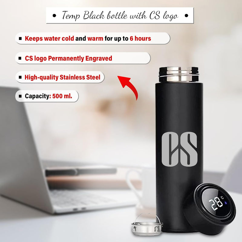 CS Theme Combo - Black Bottle & Coffee Mug.