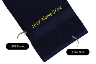 Stylish Cotton Bath Towel with Name.