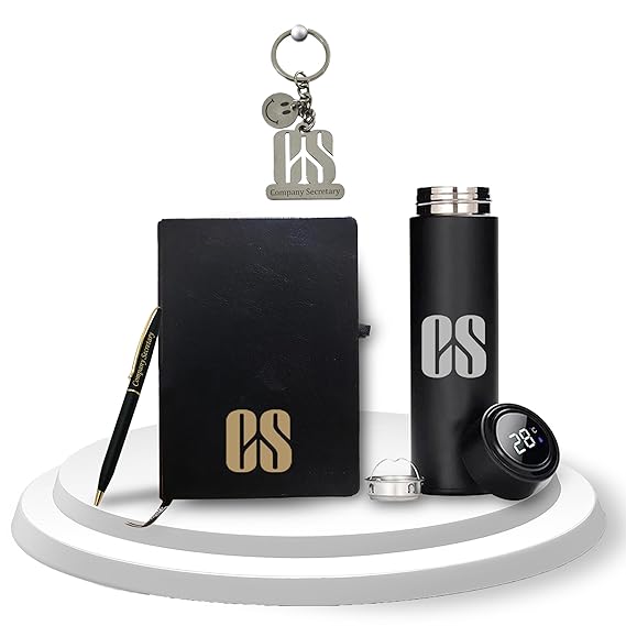 CS Gift Set – Engraved Pen, Keychain, Bottle & Diary