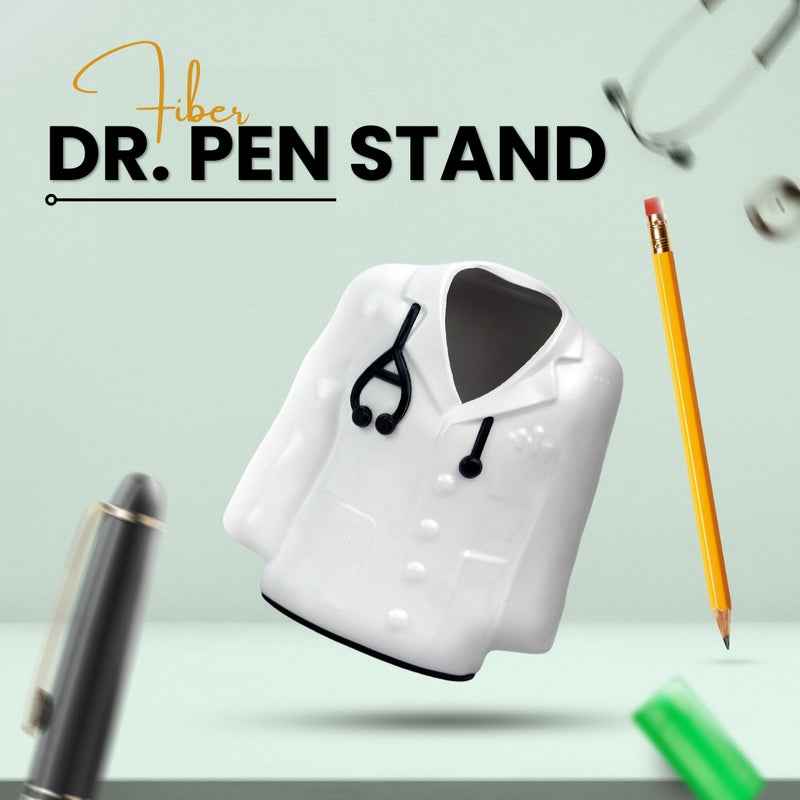 Doctor Coat Pen Stand With Name Engraved.