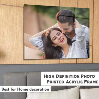 Acrylic HD Photo Printed Frame & name engraved Rakhi.