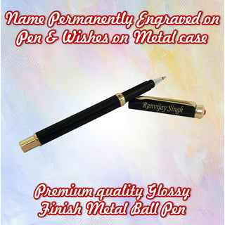 Personalized Pen & Box with Name & Message Engraved.