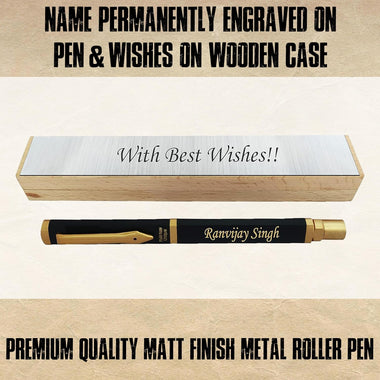 Picasso Parri Unique black Pen with Wooden Box.