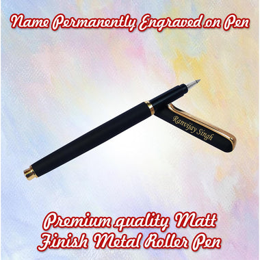 Personalized Roller Pen With Name Engraved. Best for Gifting.
