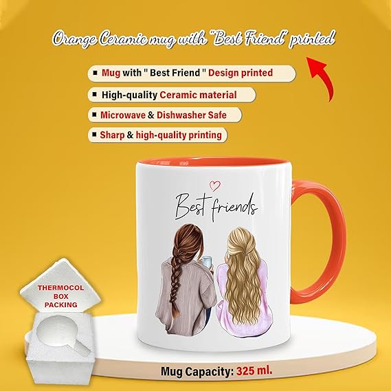 Ceramic Mug & Gym Shaker Set - Gifts for Friends on Friendship Day