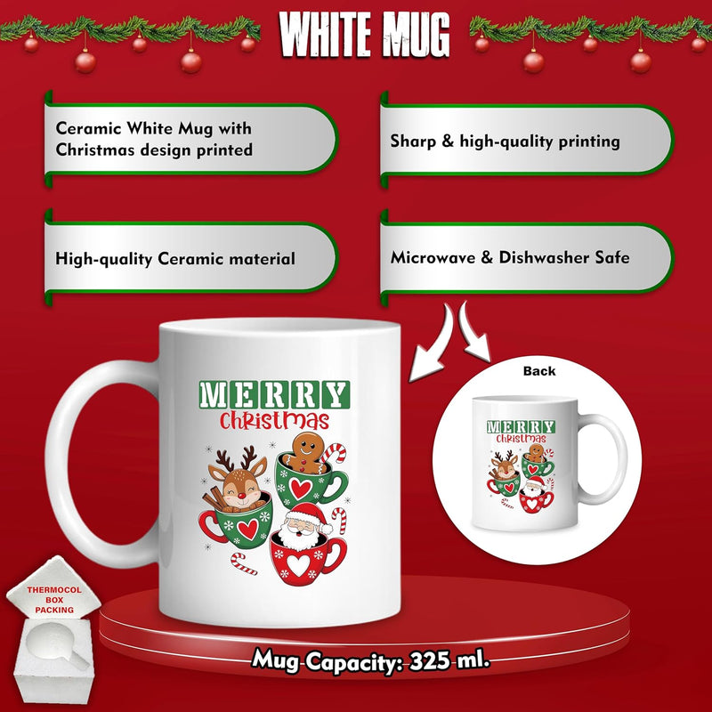 Christmas Gift Combo - Satin Cushion & Coffee Mug