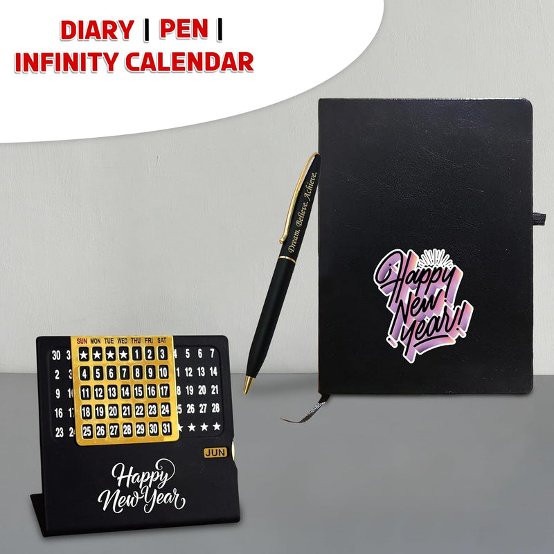 New Year Combo Pen & Diary with Infinity Calendar -