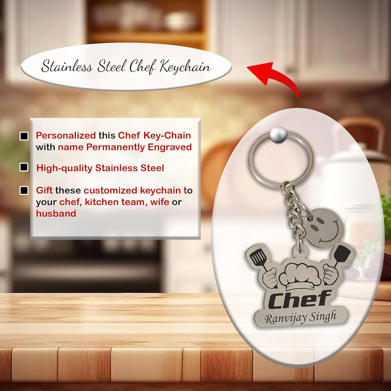 Chef's Gift Set-Custom Chef Keychain & Pen