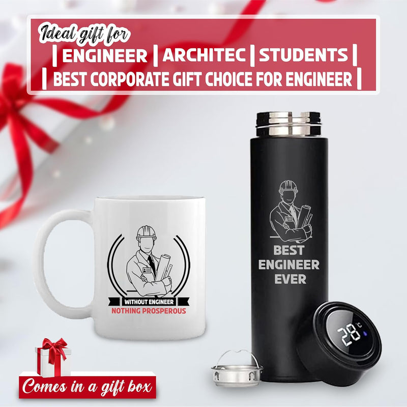 Engineer Combo Gifts – Custom Bottle & Mug with - Best Engineer Ever