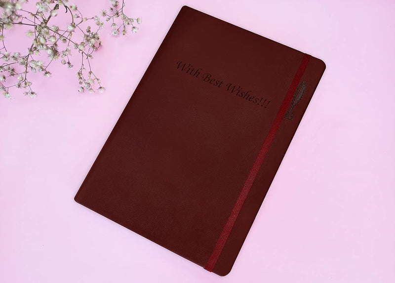 Custom Leather Diary with Name & Logo.