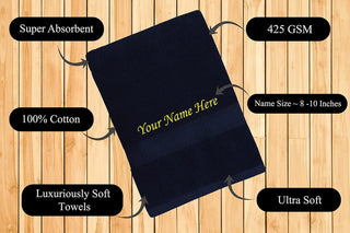 Stylish Cotton Bath Towel with Name.
