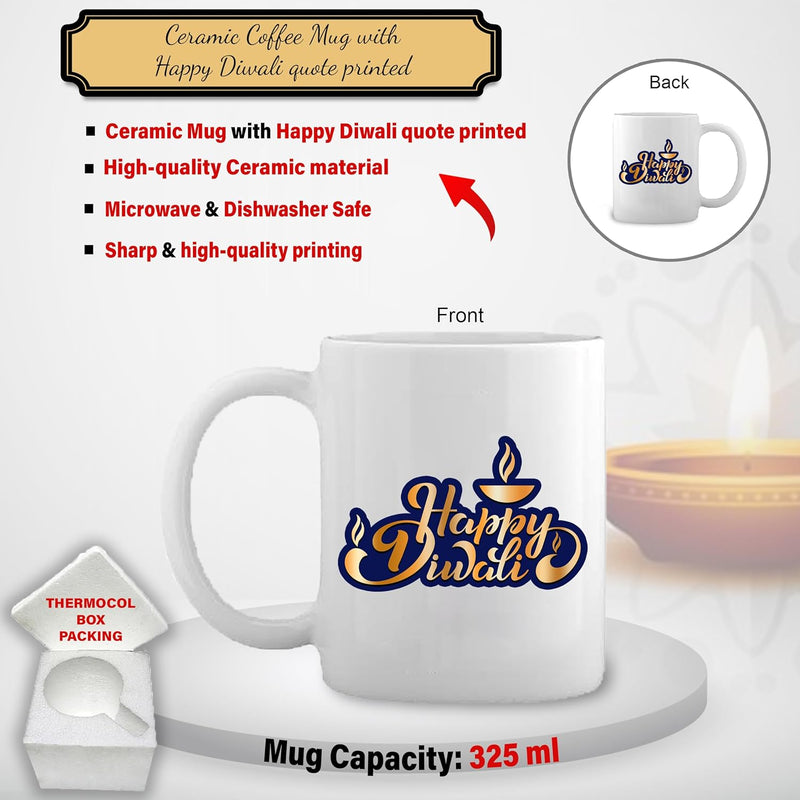 Deepawali Present Set - Black Bottle & Coffee Mug