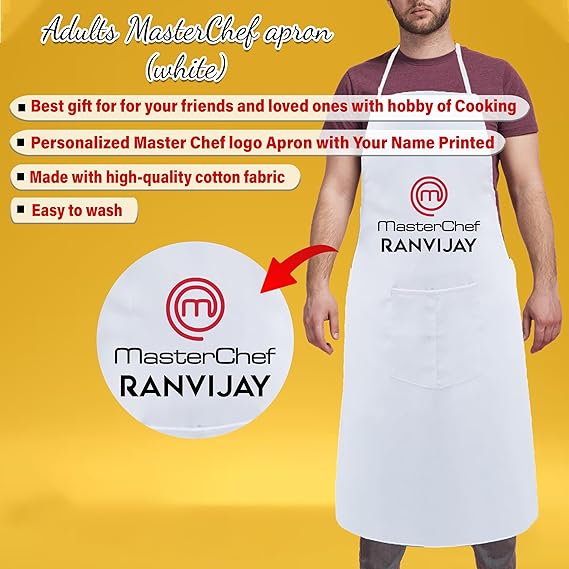 Chef's Personalized Combo - Master Chef Apron, Mug & Custom Chopping Board.