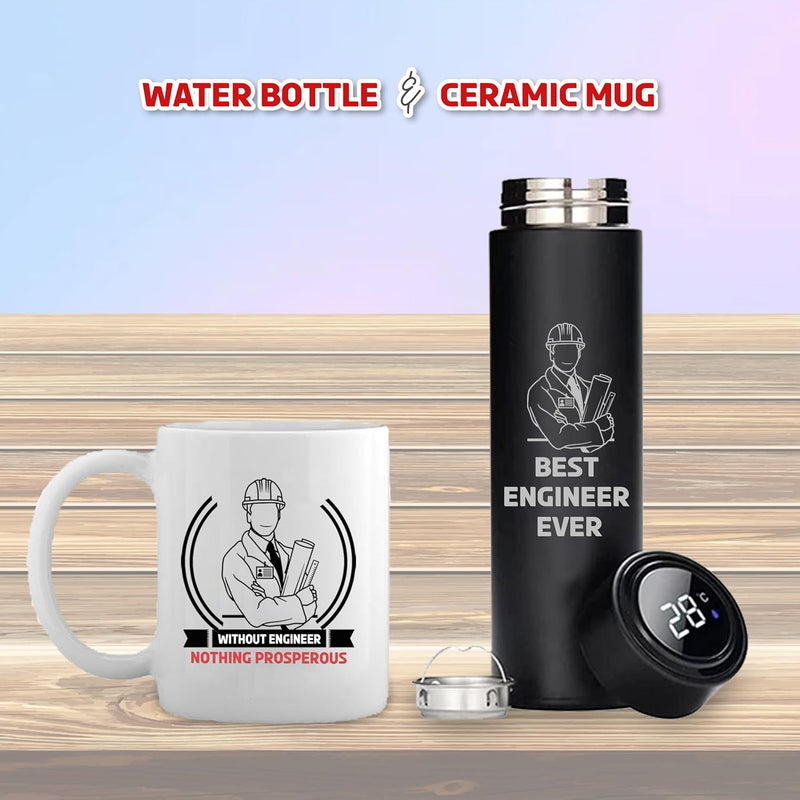 Engineer Combo Gifts – Custom Bottle & Mug with - Best Engineer Ever