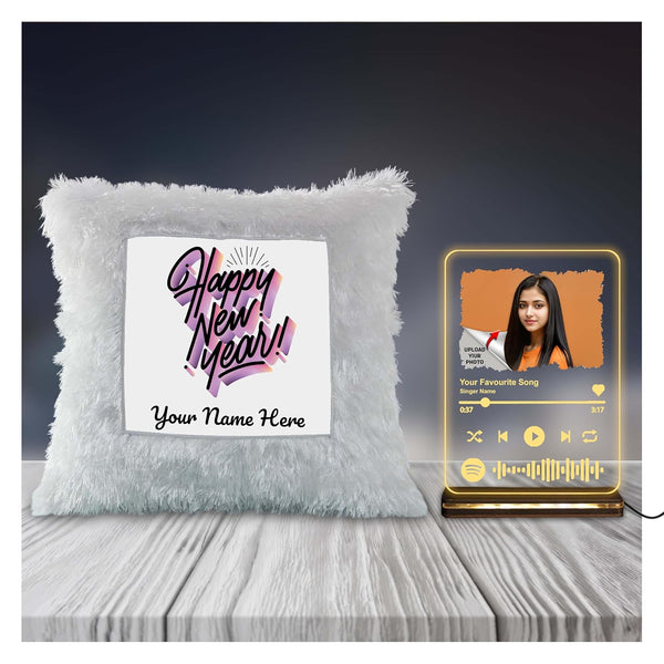 New Year Hamper - LED Cushion & Spotify Frame