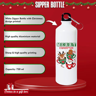 Christmas Gift Hamper - Red Lunch Box & Water Bottle