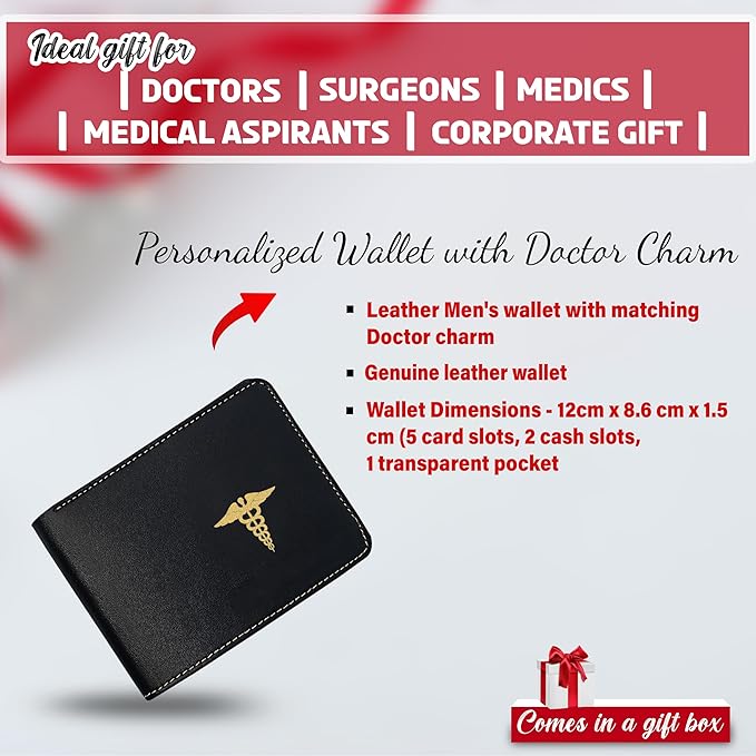 Doctor's Gift Set- Key-Chain, Black Bottle, Pen, Wallet, and Diary